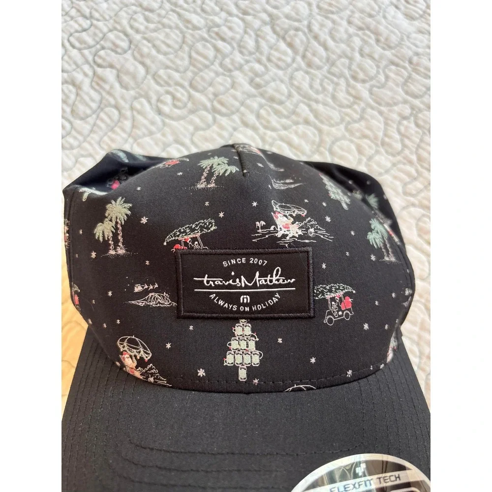 Travis Mathew Always On Holiday Tropical Christmas Flexfit 110 Snapback Hat